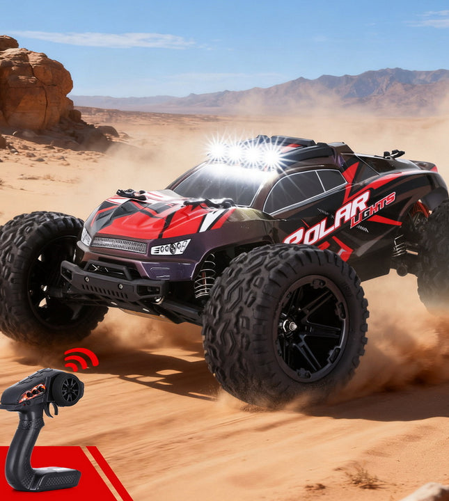 Keezi Kids Remote Control Car Off-Road Truck with Lights Electric Vehicle Toys