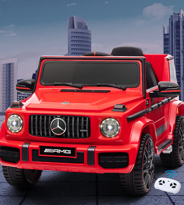 Kids Electric Ride On Car Mercedes-Benz Licensed AMG G63 Toy Cars Remote Red