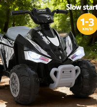Rigo Kids Ride On Car ATV Quad Motorbike Electric Outdoor Toys 12V Black