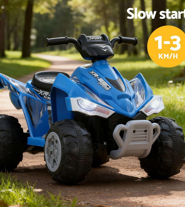 Rigo Kids Ride On Car ATV Quad Motorbike Electric Outdoor Toys 12V Blue