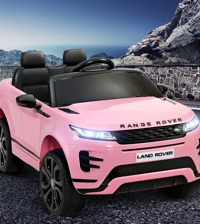Kids Electric Ride On Car Land Rover Licensed Toy Cars Remote 12V Battery Pink