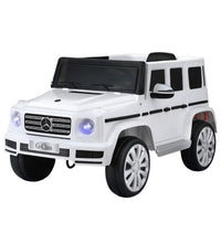 Kids Ride On Car Licensed G500 Electric Toys Horn Remote 12V White