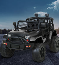 Rigo Kids Electric Ride On Car Jeep Toy Cars Remote 12V Black