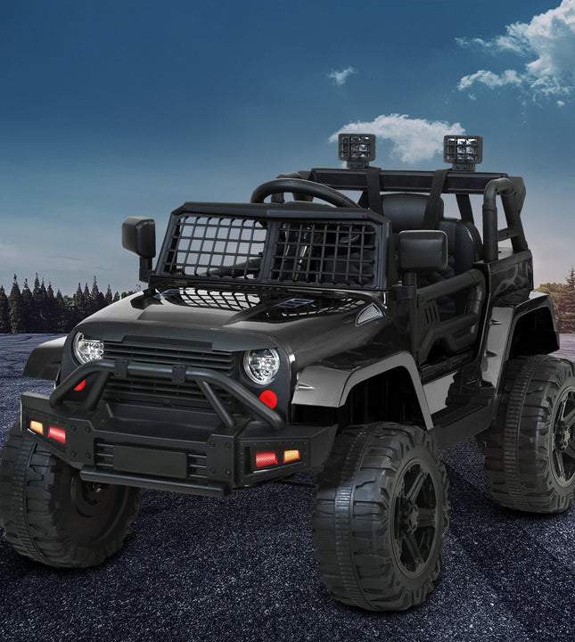 Rigo Kids Electric Ride On Car Jeep Toy Cars Remote 12V Black