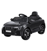 Kids Ride On Car Licensed RSQ8 Electric Toy Black Remote 12V Cars Black