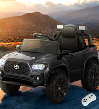 Kids Electric Ride On Car Toyota Tacoma Off Road Jeep Toy Cars Remote 12V Black