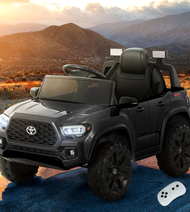Kids Electric Ride On Car Toyota Tacoma Off Road Jeep Toy Cars Remote 12V Black