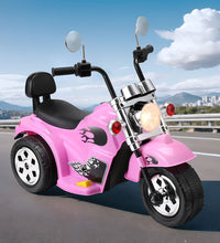 Rigo Kids Ride On Car Motorcycle Motorbike Electric Toys Horn Music 6V Pink