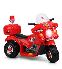 Rigo Kids Electric Ride On Police Motorcycle Motorbike 6V Battery Red