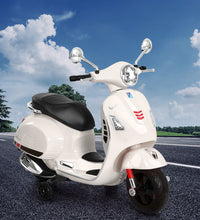 Kids Electric Ride On Car Motorcycle Motorbike Vespa Licensed GTS White