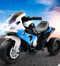 Kids Electric Ride On Car Police Motorcycle Motorbike BMW Licensed S1000RR Blue
