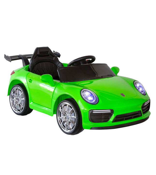 Porsche-inspired Design Ride-on (Green) Electric Car with Parental Remote Control