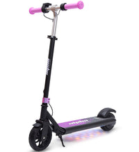 ALPHA Edge Electric Scooter Kids/Teens, 16km/h Max, Adjustable Height, UL Certified, AU Compliant, Dual Brakes, Bluetooth Music, LED, Pink