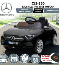 Kahuna Mercedes Benz CLS 350 Kids Electric Ride On Car with Remote Control - Black