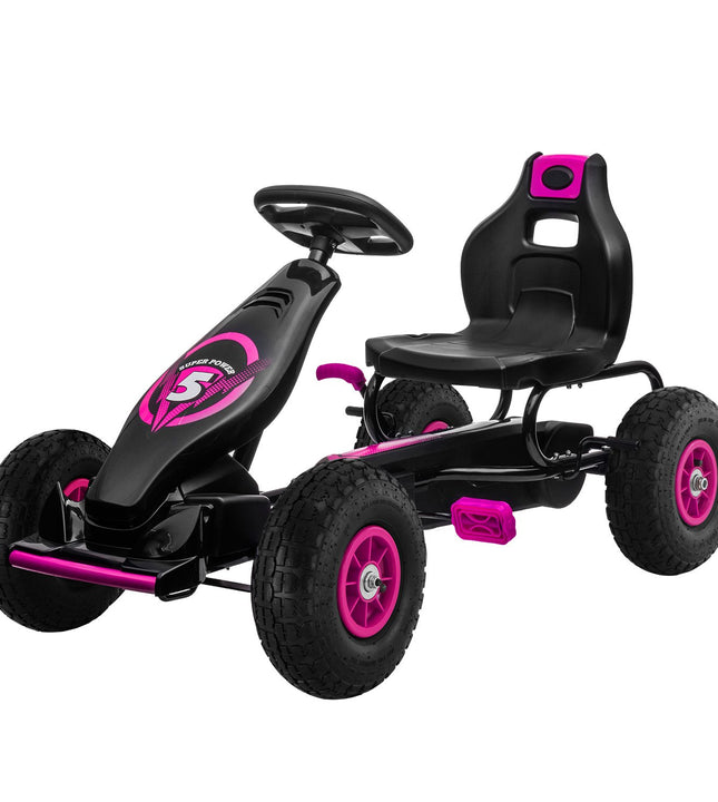 Kahuna G18 Kids Ride On Pedal Go Kart - Rose Pink