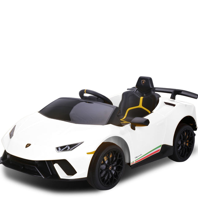 Kahuna Lamborghini Performante Kids Electric Ride On Car Remote Control by Kahuna - White