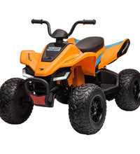 Kahuna Licensed MCL35 McLaren Kids Toy Ride On Electric Quad Bike - Orange