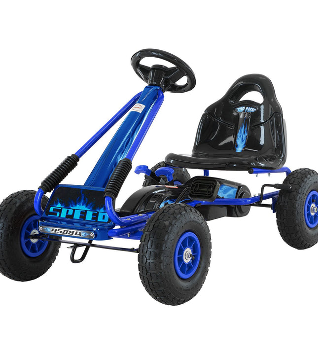 Kahuna G95 Kids Ride On Pedal Go Kart - Blue