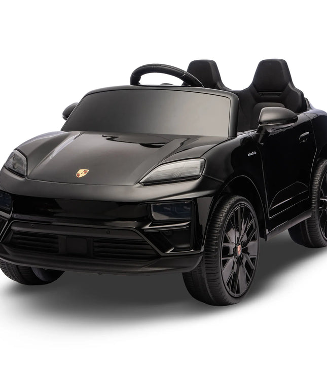 Kahuna Black Porsche Macan Turbo EV Kids Ride On Car 12V Electric Car