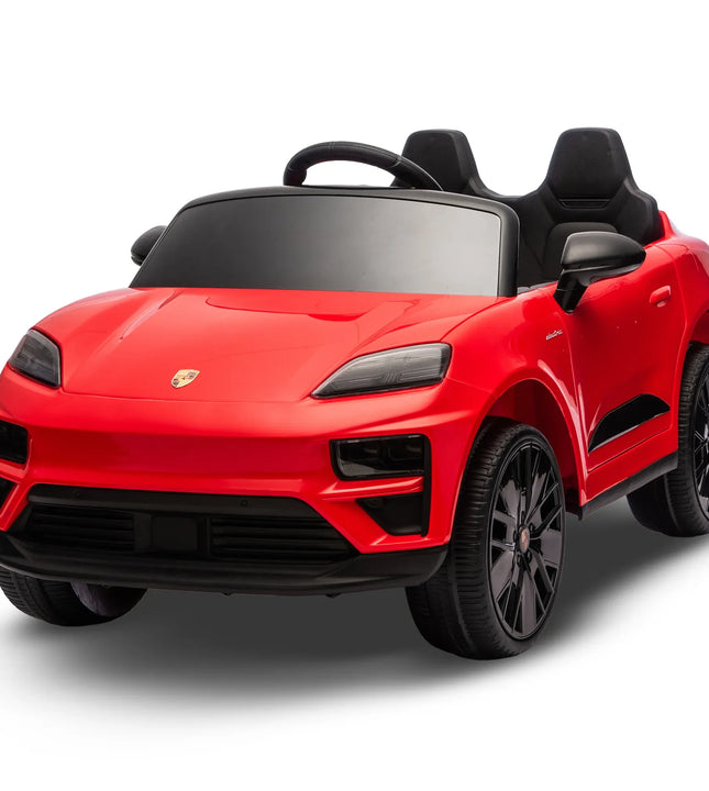 Kahuna Red Porsche Macan Turbo EV Kids Ride On Car 12V Electric Car