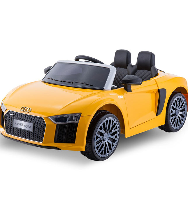 Kahuna R8 Spyder Audi Licensed Kids Electric Ride On Car Remote Control - Yellow