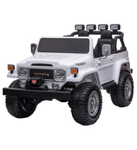 Kahuna Licensed Toyota FJ-40 Kids Ride On Electric Toy Car 80W - White