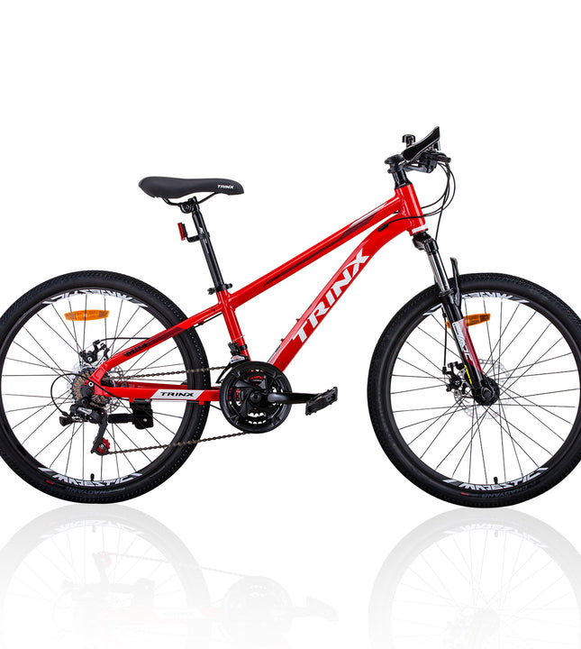 Trinx M114 24 Inch Wheel Kids Mountain Bike 21 Speed MTB Red