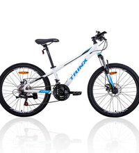 Trinx M114 24 Inch Wheel Kids Mountain Bike 21 Speed MTB White