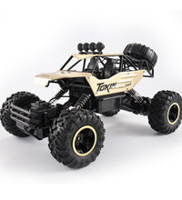 37cm Remote Control Bigfoot Climbing Car - 1 12 Alloy 4wd Cross-country Toy - Gold