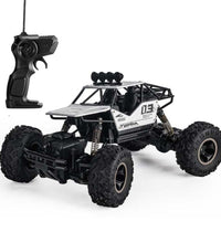 Large 1 16 Alloy Climbing Car - 28cm Remote Control Toy for Cross-country Adventures - Silver