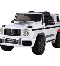 Mercedes-Benz Kids Ride On Car Electric AMG G63 Licensed Remote Cars 12V White