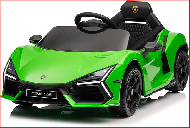 Lamborghini Revuelto Licensed Ride on 12V Remote Control Power Battery Car With Scissor door – Green